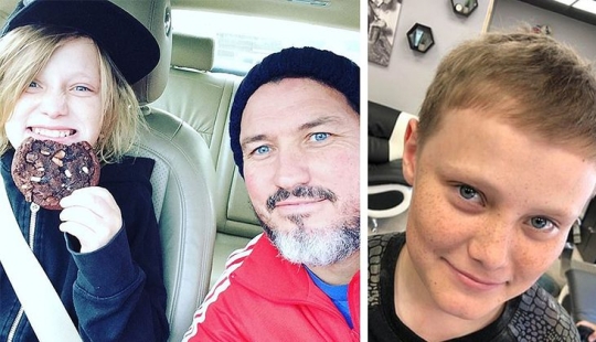 A British hairdresser managed to cut a potato boy. It wasn't easy