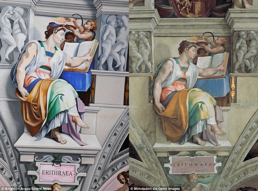 A British priest copied exactly the painting of the Sistine Chapel in five years