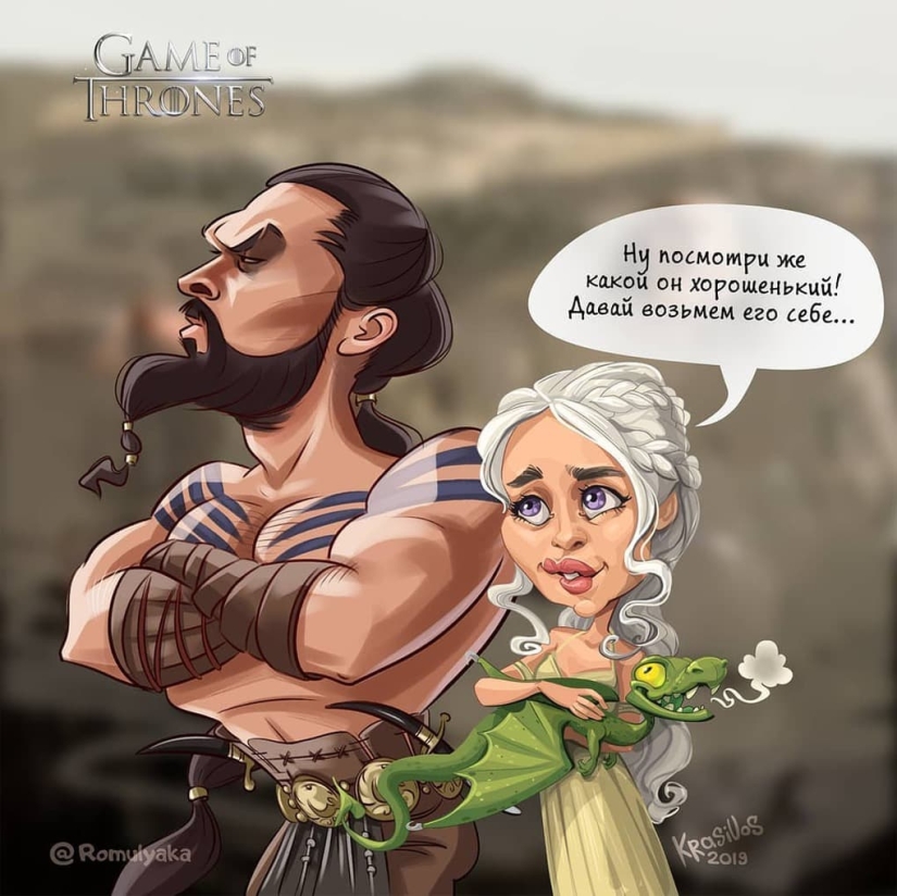 A dozen cartoons and caricatures from an artist from Perm who loves "Game of Thrones" A dozen cartoons and caricatures from an artist from Perm who loves "Game of Thrones"