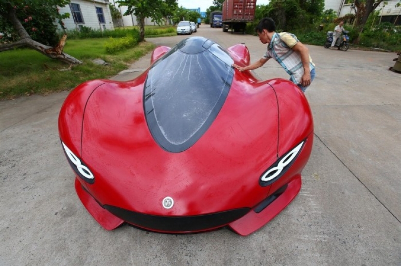 A dream with his own hands: a Chinese man independently created a supercar A dream with his own hands: a Chinese man independently created a supercar