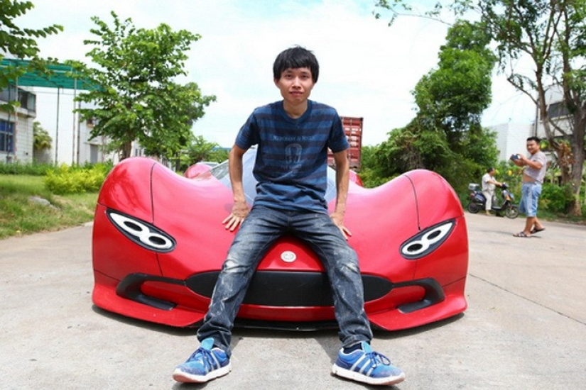 A dream with his own hands: a Chinese man independently created a supercar A dream with his own hands: a Chinese man independently created a supercar
