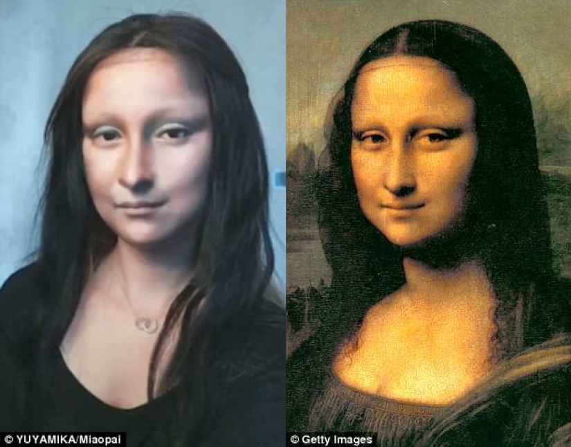 "A face is a blank sheet of paper": cosmetics turned a Chinese woman into the Mona Lisa