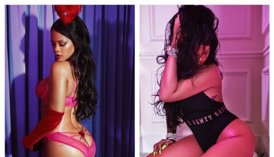 A hot novelty from a sexy megastar: Rihanna presented her own line of underwear