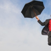 A merchant who flew away on an umbrella is preparing to become the first Turkish astronaut