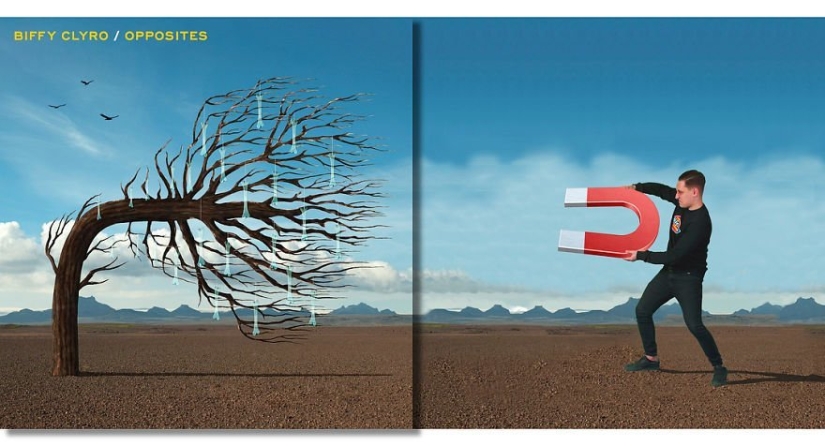 A music lover from Volgograd adds himself to the covers of music albums