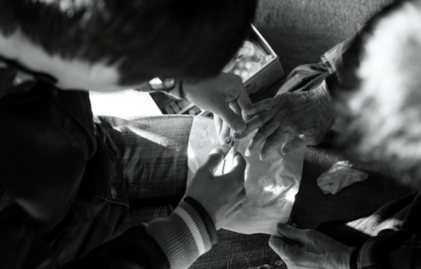 A photo project about the touching relationship of a grandmother and grandson preceding the tragedy