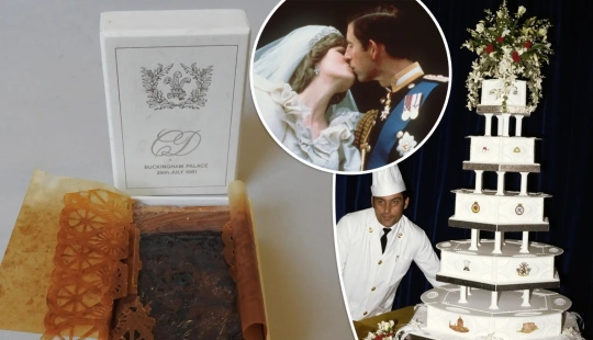 A piece of cake from the wedding of Princess Diana and Prince Charles has been sold at auction
