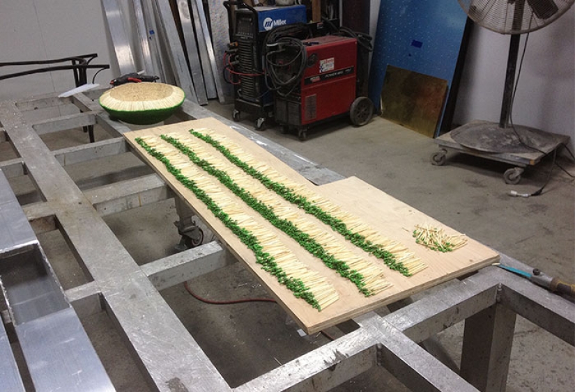 A Reddit user spent a year gluing together a sphere of 42 thousand matches to burn it later