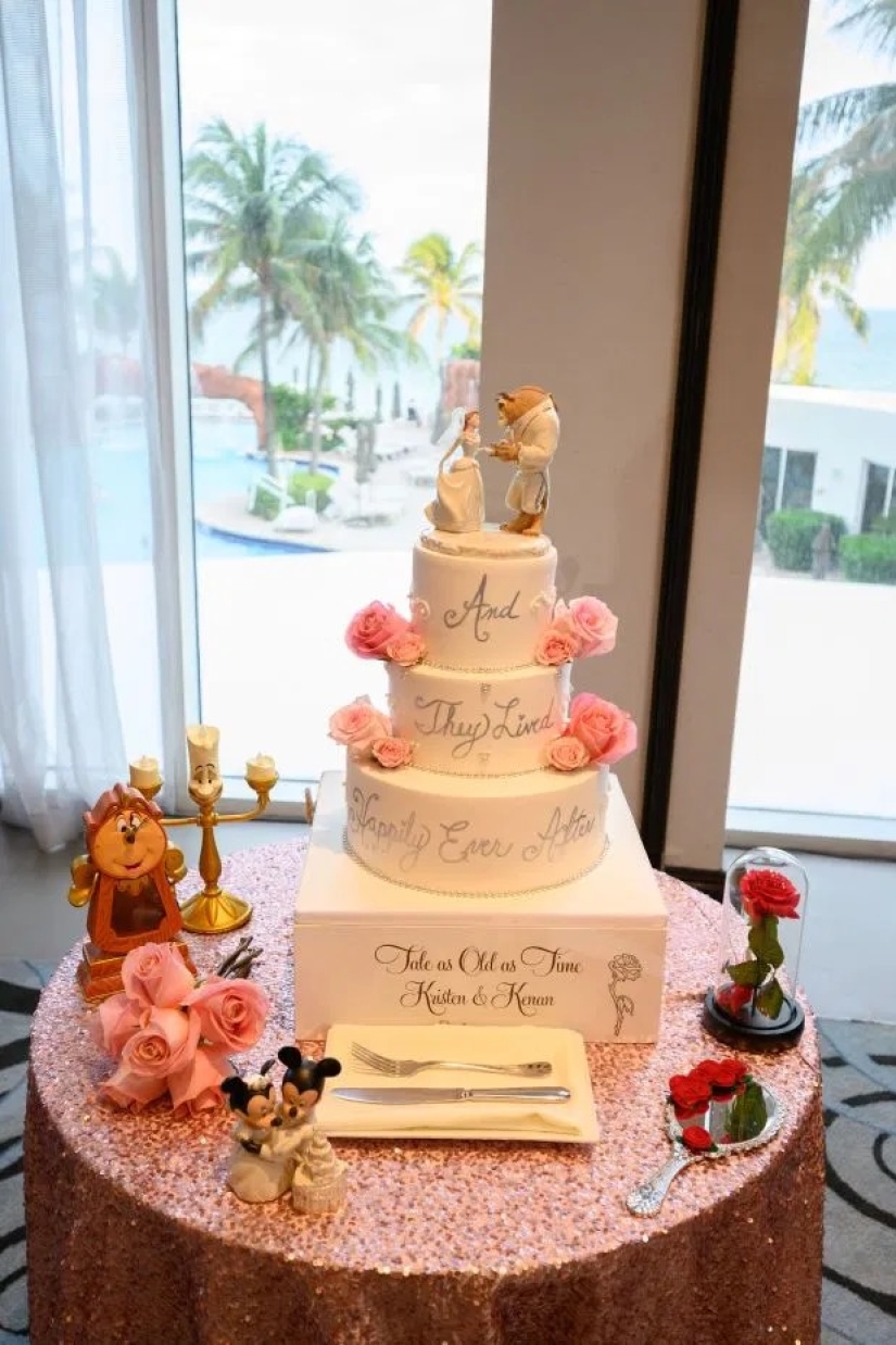 A tale of love: the newlyweds organized a chic wedding in the style of Disney