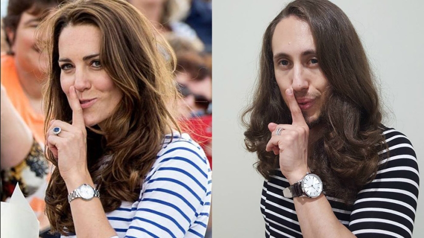 A therapist from Sydney parodies famous photos of stars for the sake of cancer patients