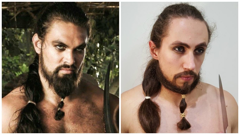 A therapist from Sydney parodies famous photos of stars for the sake of cancer patients