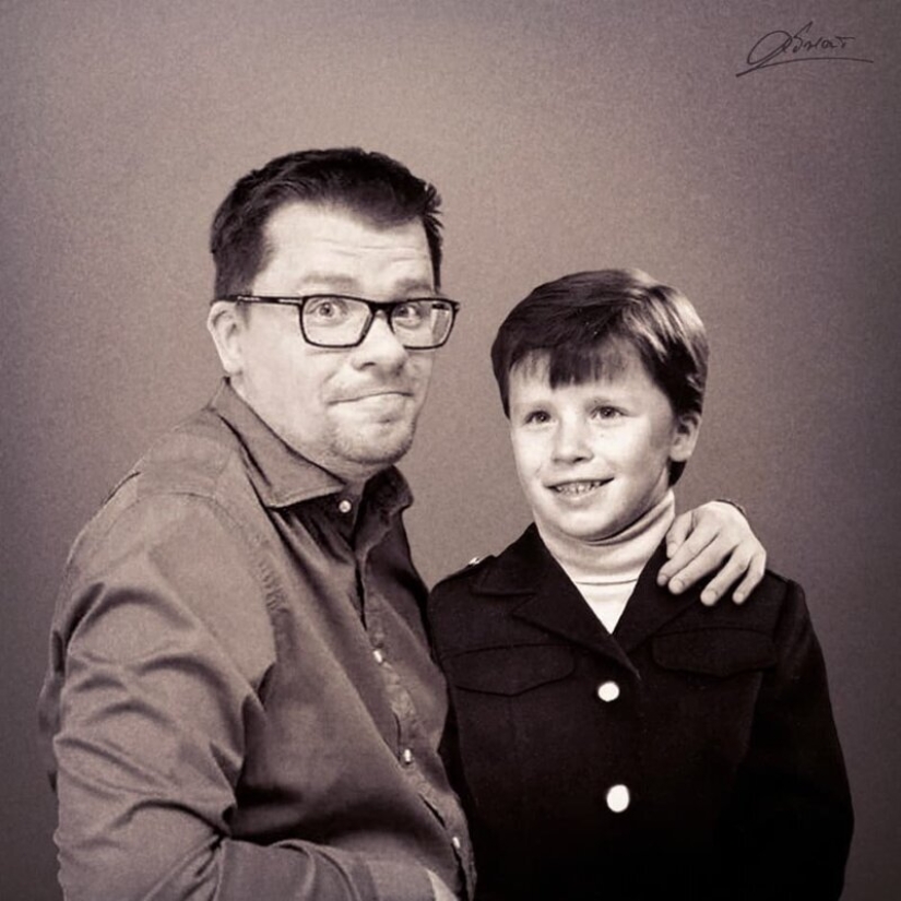 "A través del tiempo": 30 celebridades rusas posando con versiones jóvenes de sí mismas