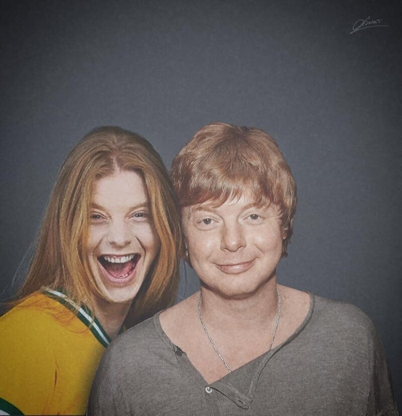 "A través del tiempo": 30 celebridades rusas posando con versiones jóvenes de sí mismas