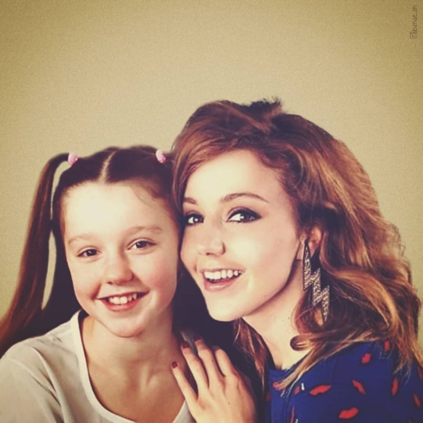 "A través del tiempo": 30 celebridades rusas posando con versiones jóvenes de sí mismas