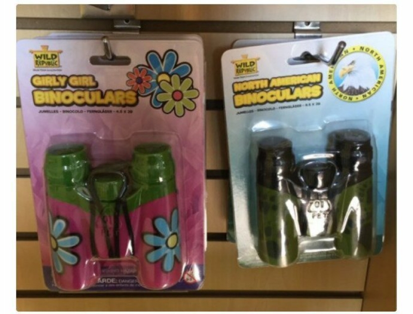 Absurd women's and men's products on the shelves