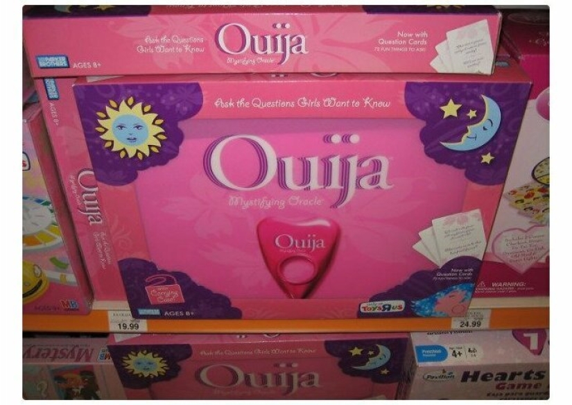 Absurd women's and men's products on the shelves