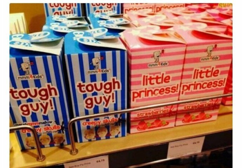 Absurd women's and men's products on the shelves