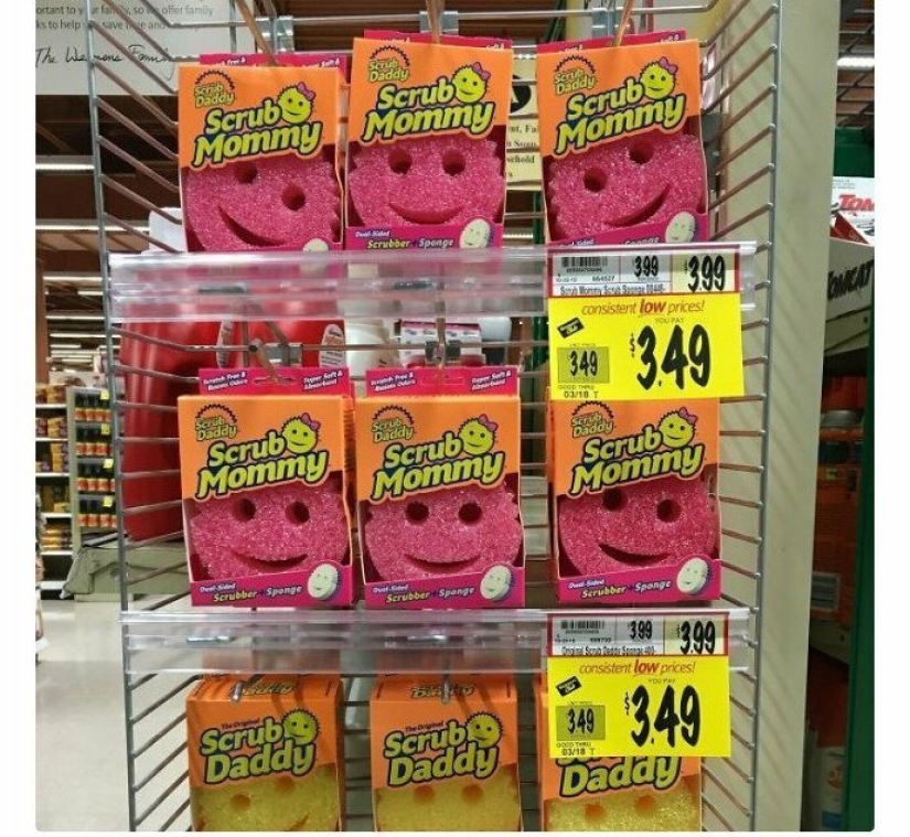 Absurd women's and men's products on the shelves