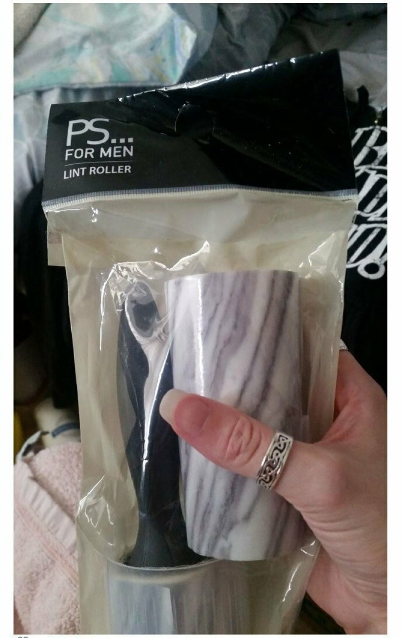 Absurd women's and men's products on the shelves