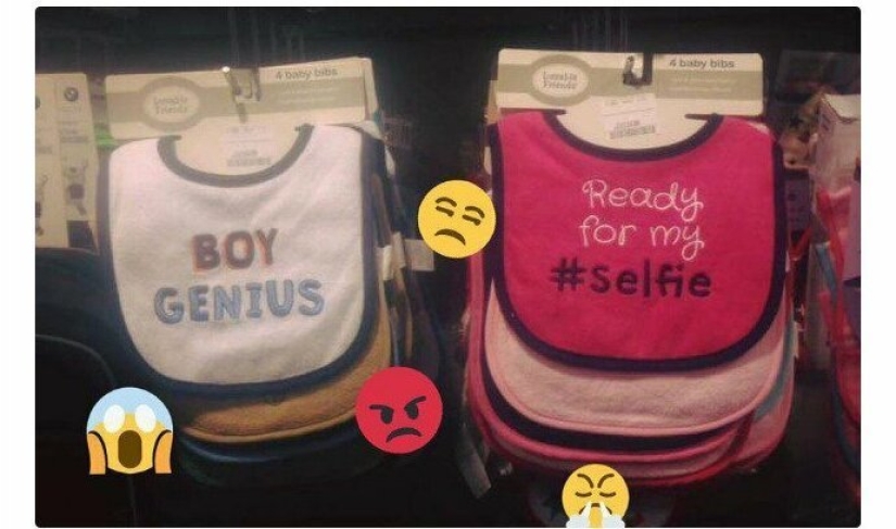 Absurd women's and men's products on the shelves