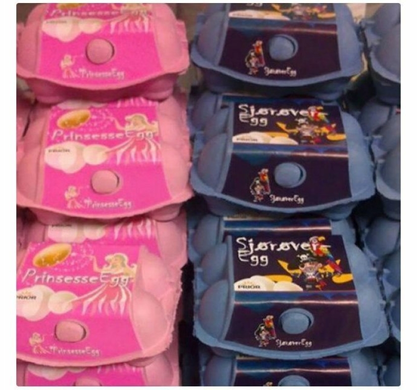 Absurd women's and men's products on the shelves