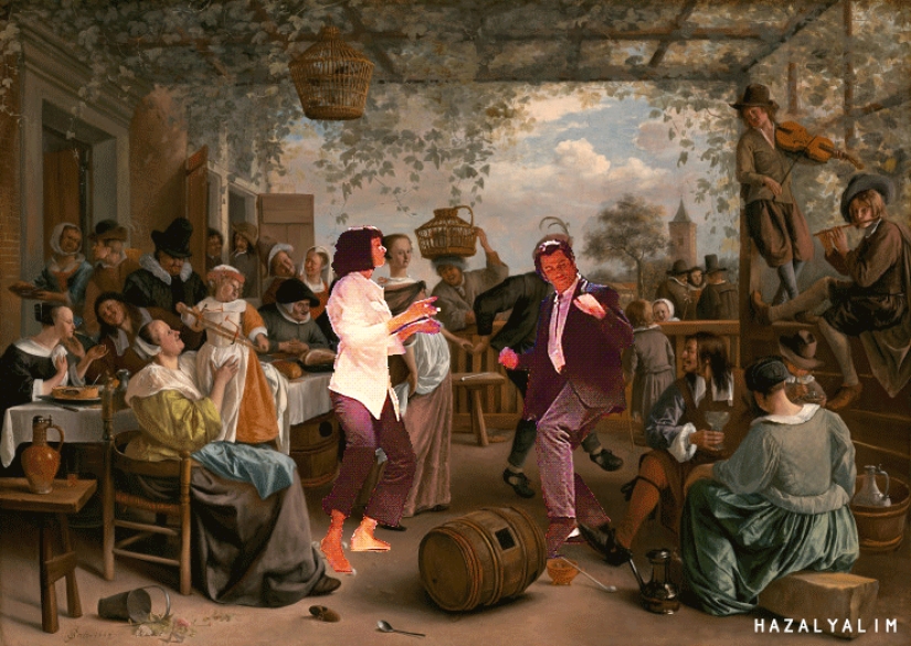 Absurdity, blasphemy and hahanki: the Turk writes gifs into classic masterpieces