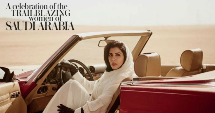 Ahora puedes: la princesa de Arabia Saudita protagonizó al volante la portada de la nueva Vogue