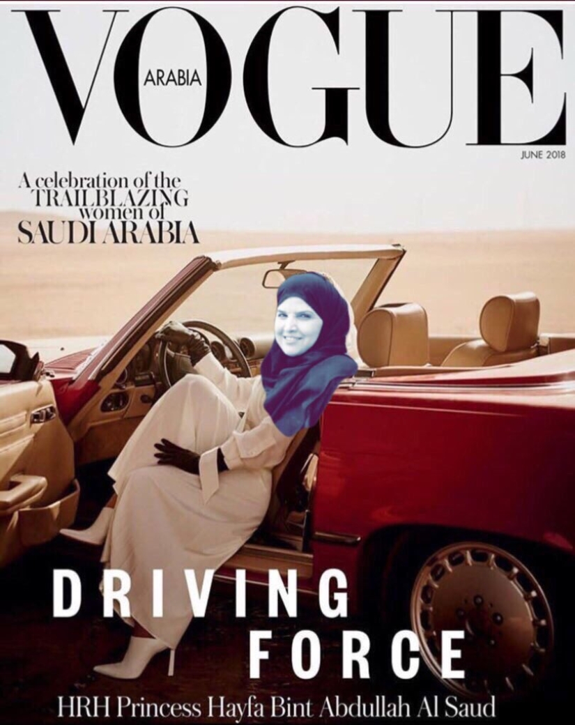 Ahora puedes: la princesa de Arabia Saudita protagonizó al volante la portada de la nueva Vogue