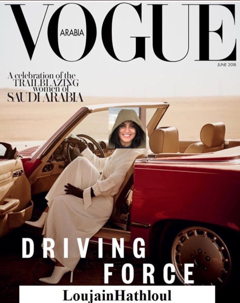 Ahora puedes: la princesa de Arabia Saudita protagonizó al volante la portada de la nueva Vogue