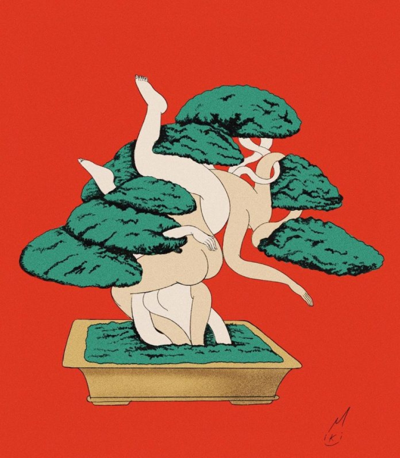 Al borde de la realidad y la alucinación: Ilustraciones psicodélicas de Miki Kim Al borde de la realidad y la alucinación: Ilustraciones psicodélicas de Miki Kim