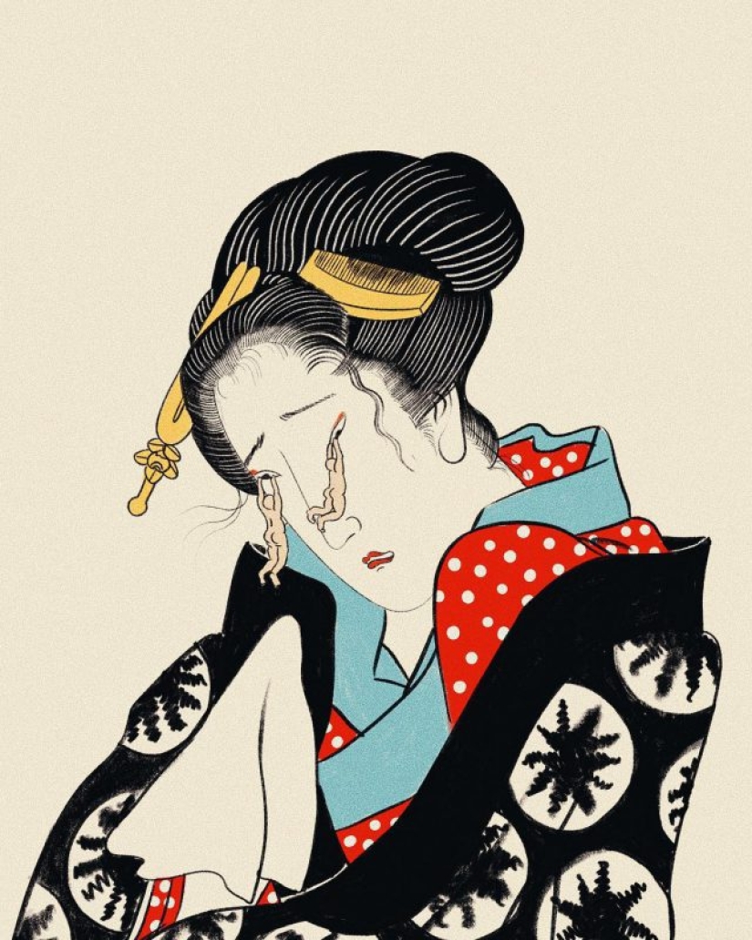 Al borde de la realidad y la alucinación: Ilustraciones psicodélicas de Miki Kim Al borde de la realidad y la alucinación: Ilustraciones psicodélicas de Miki Kim