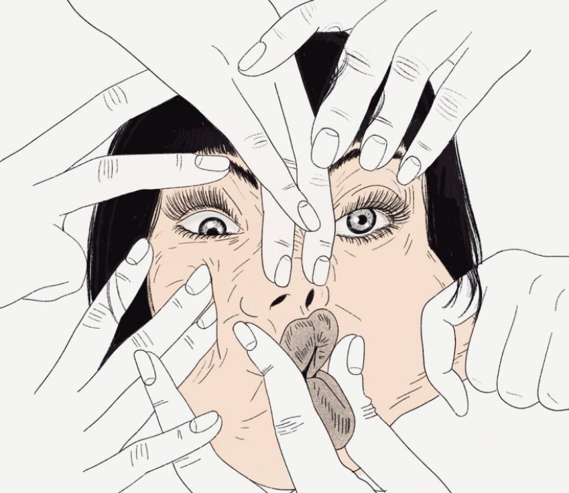 Al borde de la realidad y la alucinación: Ilustraciones psicodélicas de Miki Kim Al borde de la realidad y la alucinación: Ilustraciones psicodélicas de Miki Kim