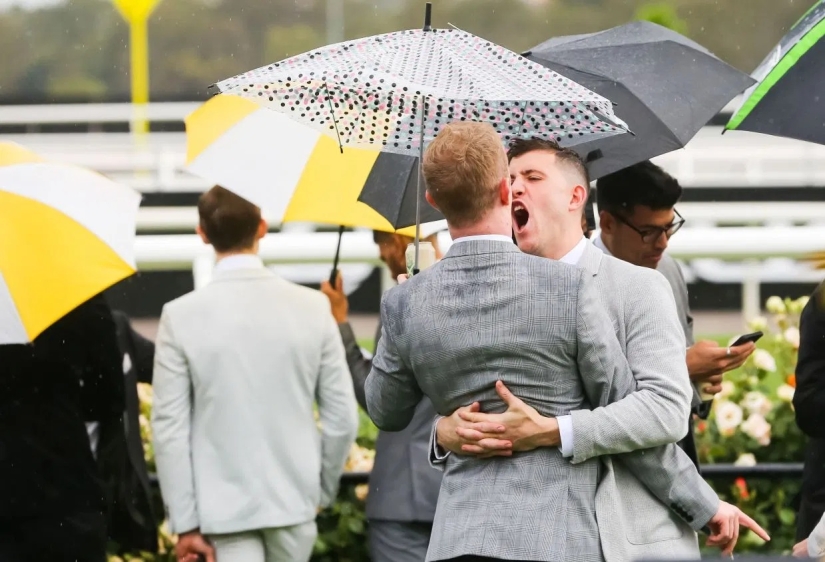 Alcoholic Race: Drunken collapse at the annual Melbourne Horse Race