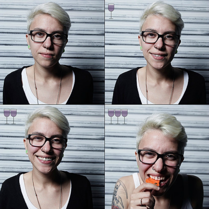 All shades of drunk: face before and after a couple of glasses All shades of drunk: face before and after a couple of glasses