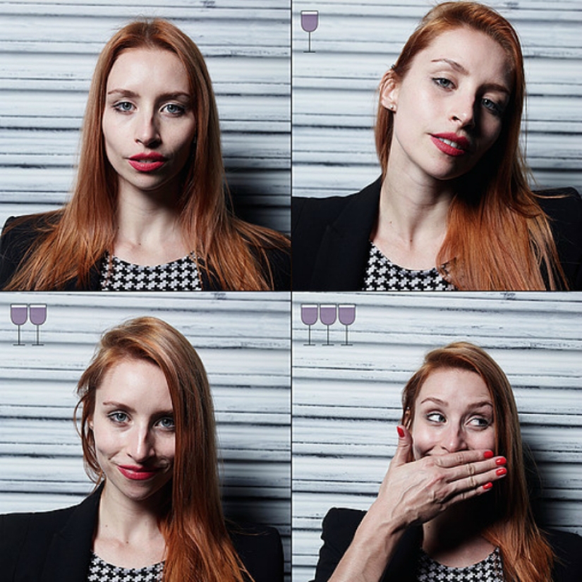 All shades of drunk: face before and after a couple of glasses All shades of drunk: face before and after a couple of glasses