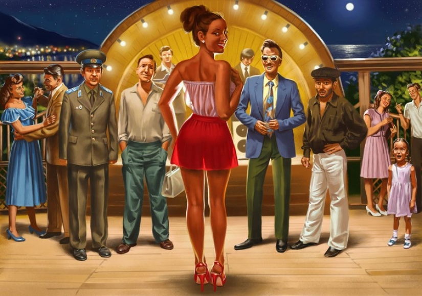 Amazing "Soviet" pin-up by Valery Barykin