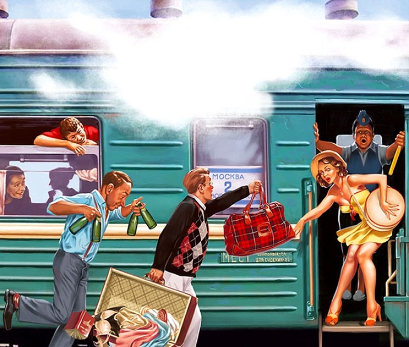 Amazing "Soviet" pin-up by Valery Barykin