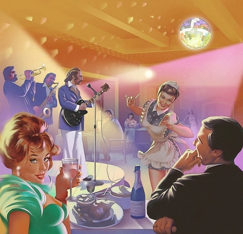 Amazing "Soviet" pin-up by Valery Barykin