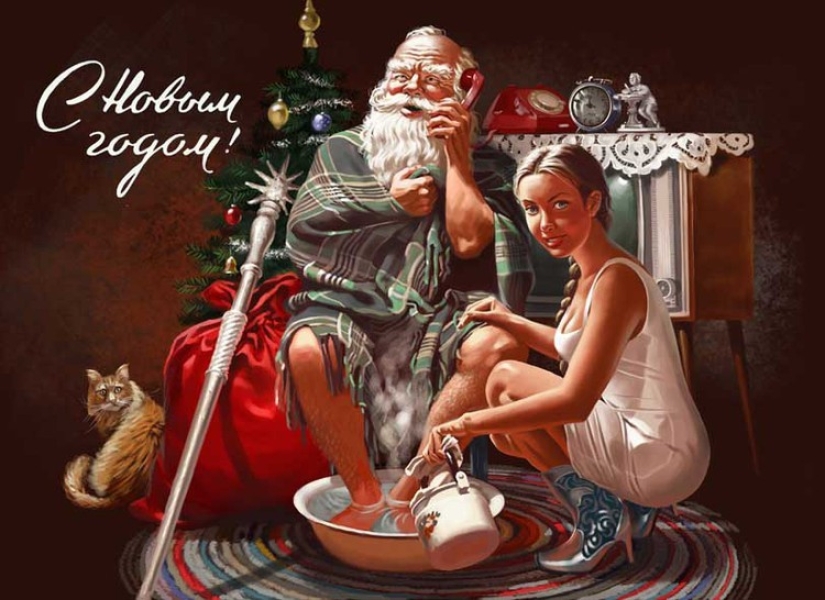 Amazing "Soviet" pin-up by Valery Barykin