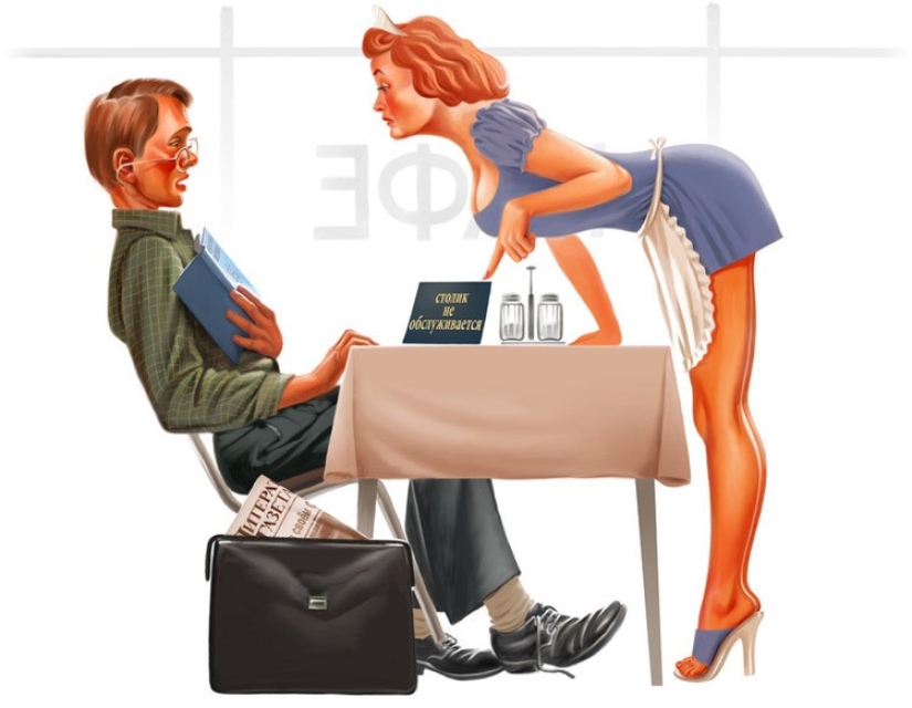 Amazing "Soviet" pin-up by Valery Barykin