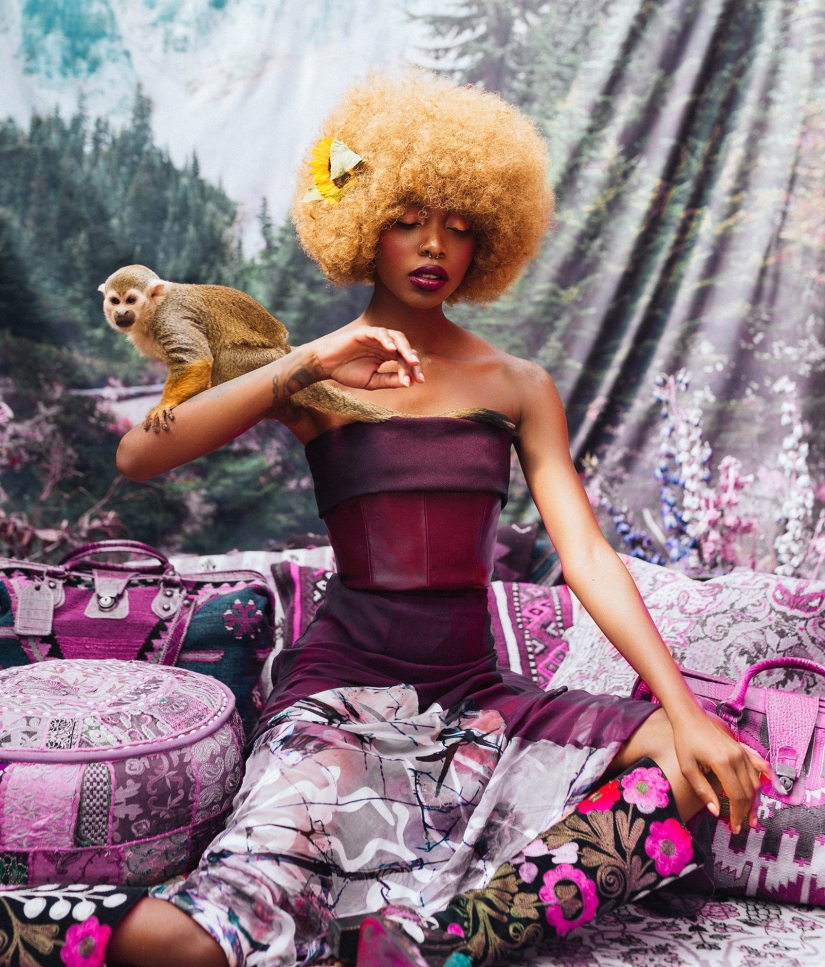 Amazingly beautiful photo shoot with animals rescued on the black market Amazingly beautiful photo shoot with animals rescued on the black market