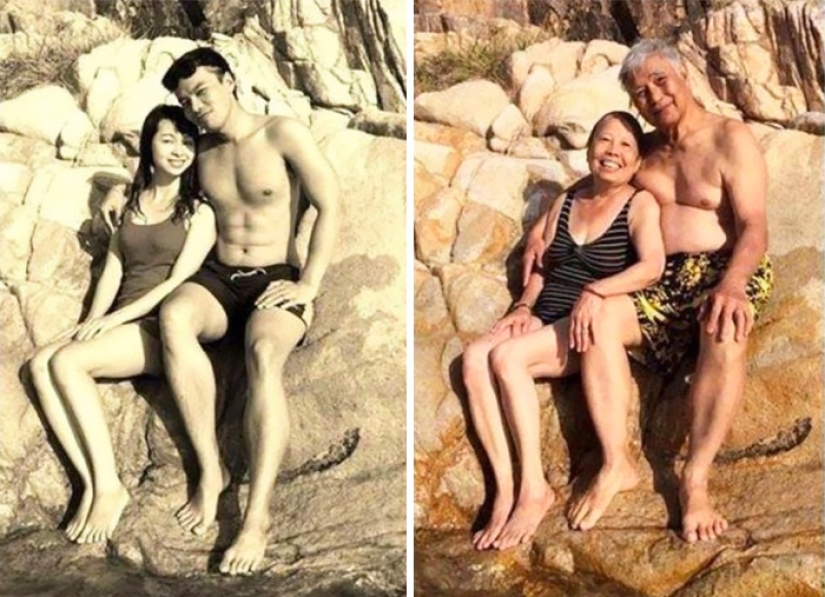 Amor eterno: las parejas casadas vuelven a tomar sus fotos antiguas después de muchos años Amor eterno: las parejas casadas vuelven a tomar sus fotos antiguas después de muchos años