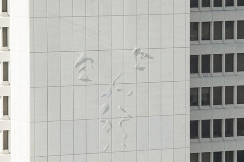 An artist who paints with a shadow