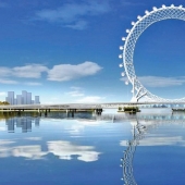 An engineering miracle has been built in China — a futuristic axle-less Ferris wheel