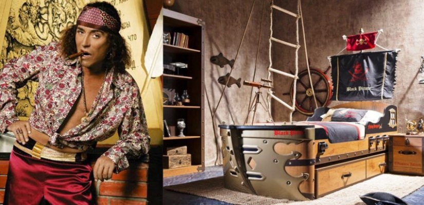 An epic thread with Valery Leontiev's outfits and interiors in the same style appeared on Twitter