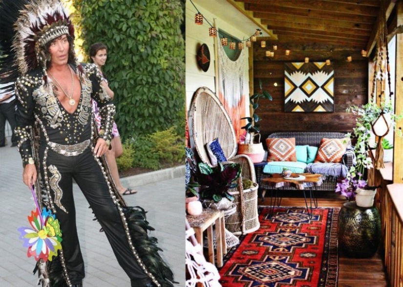 An epic thread with Valery Leontiev's outfits and interiors in the same style appeared on Twitter