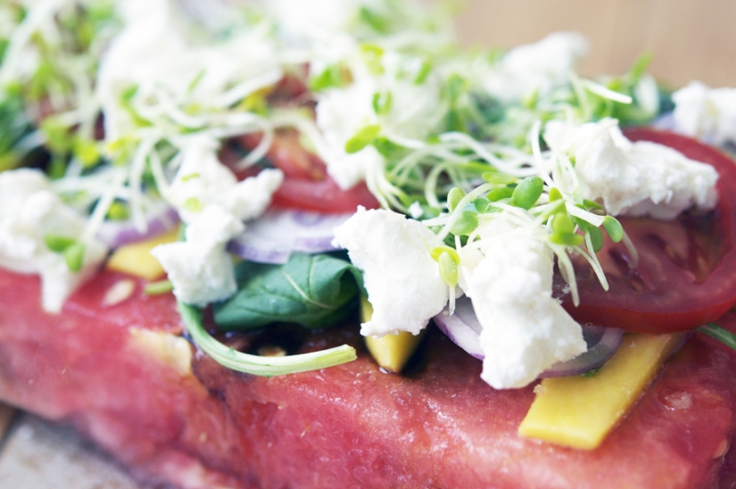 An unusual watermelon salad that you will definitely like