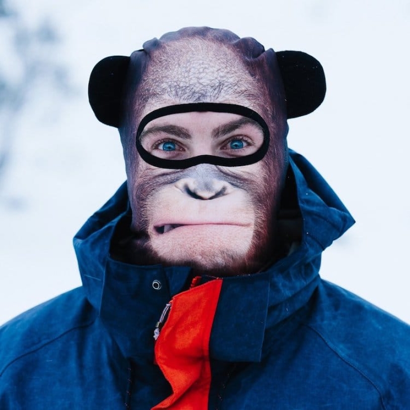 Animals on skis: designers from Canada have created "animal" balaclavas