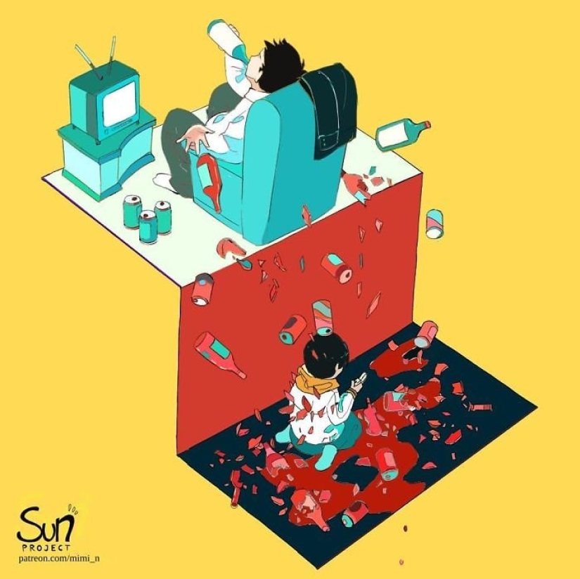 Anime artist from Indonesia portrays the dark side of society