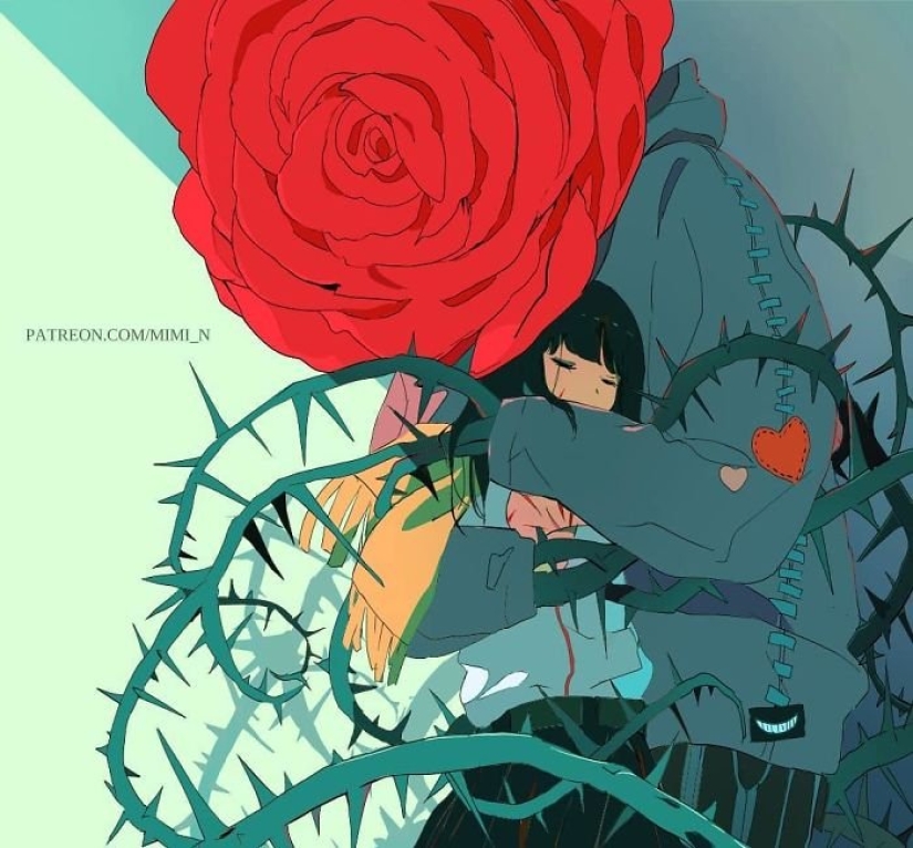 Anime artist from Indonesia portrays the dark side of society